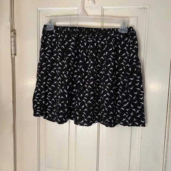 Bird print skirt with pockets - Picture 2 of 5